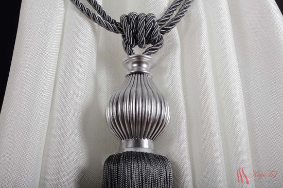 Подхваты-кисти для штор 2шт. тёмно-серый