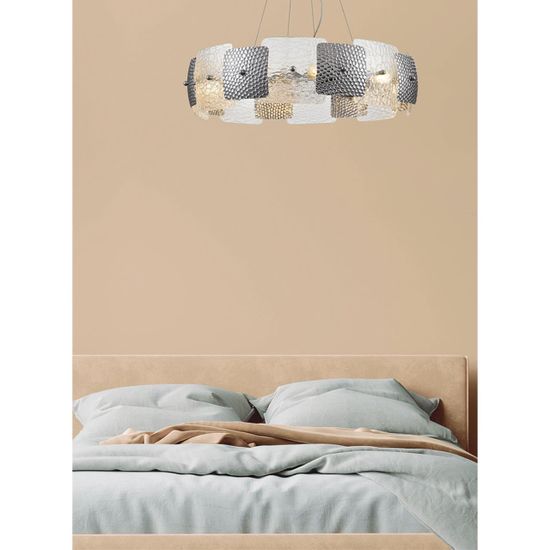 6588/6 MODERNI LN26 202 хром/тонированное стекло, металл/стекло Люстра подвесная E14 6*40W 220V LIBERTI