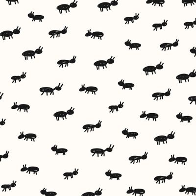 Муравьи в наивном детском стиле