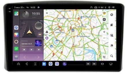 Магнитола для Toyota Land Cruiser 100 1998-2002 (три крутилки климата) - Carmedia OL-9424 QLed+2K, Android 13, TS20, CarPlay, 4G SIM-слот