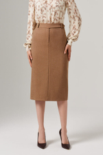 4845 Юбка женская (кофейно-бежевый)