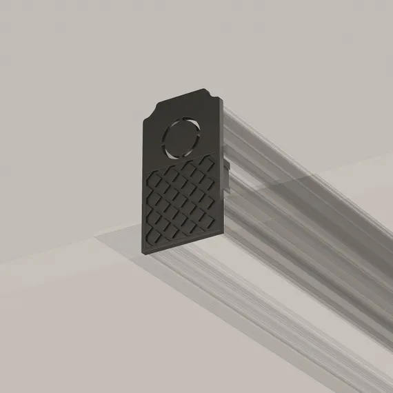 Заглушки к встраиваемому шинопроводу Exility 2 шт. черный Technical tra034ec-42b