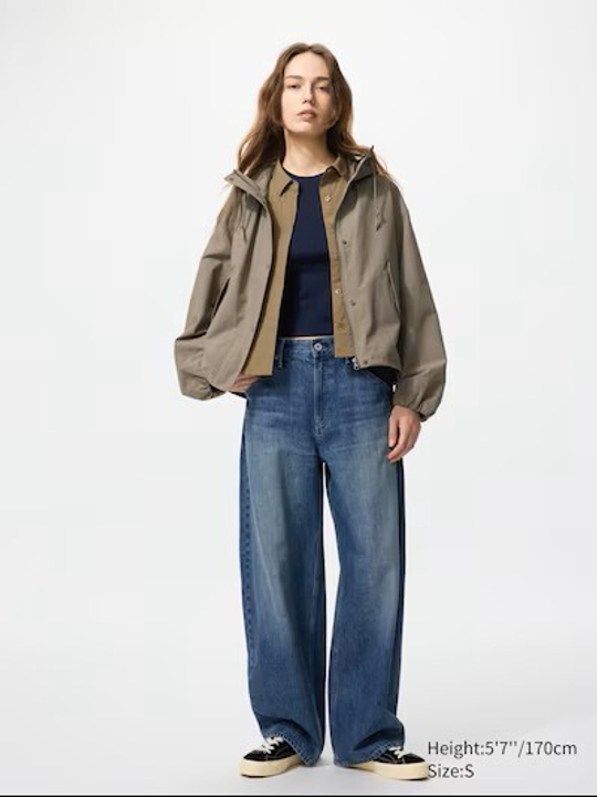 UNIQLO Короткая парка, хаки
