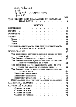An introduction to ecclesiastical Latin | Henry Preston Vaughan Nunn