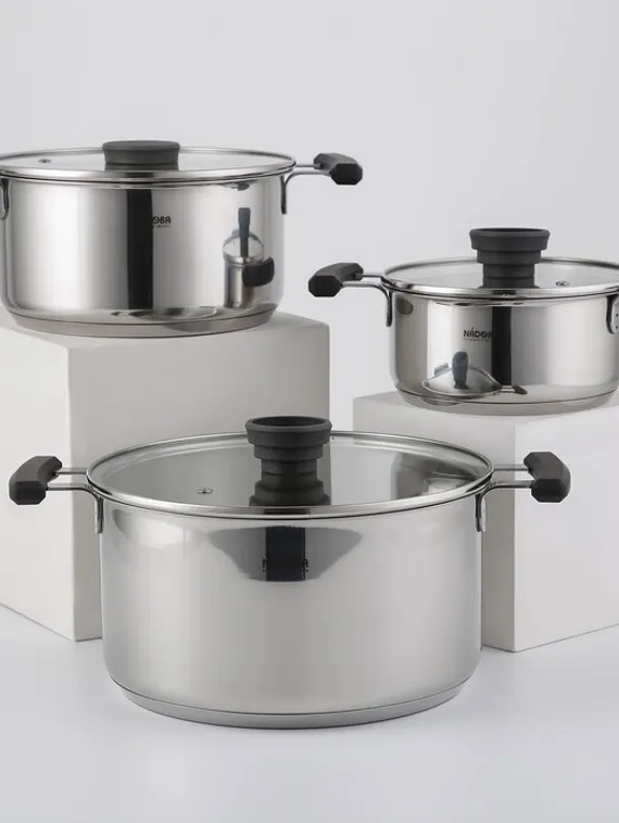 Набор кастрюль KAMILA, 3 шт: 1,5 л, 3 л, 5,8 л