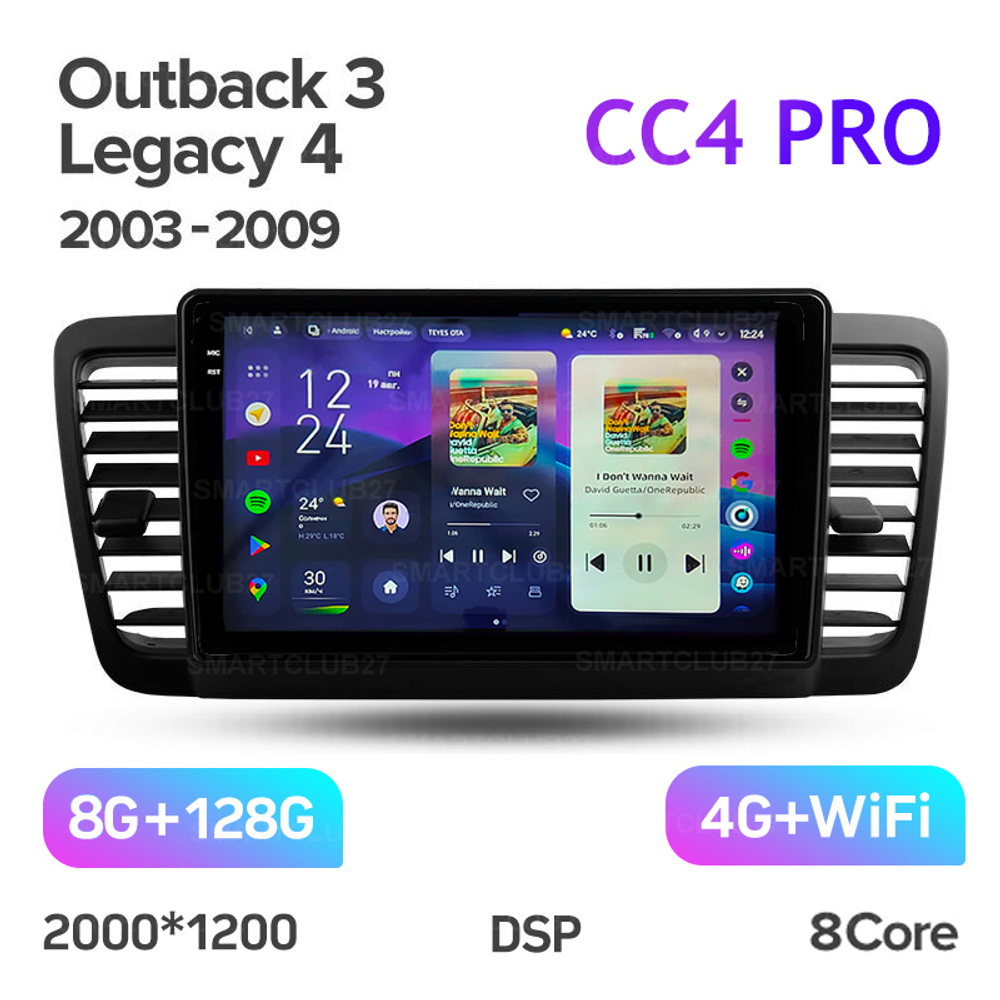 Teyes CC4 Pro 9" для Subaru Outback, Legacy 2003-2009