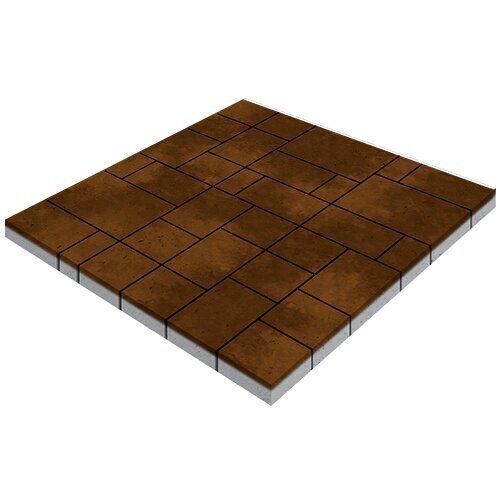 Тротуарная плитка Инсбрук Альпен, 60 мм, ColorMix Бомонт, гладкая