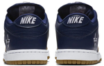 Supreme x Nike Dunk SB lightweight wear-resistant low-top sneakers for men and women with the same gold blue