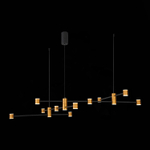 SL1596.423.22 Светильник подвесной ST-Luce Золотистый, Черный/Белый LED 22*3W 3000K ANICHITA