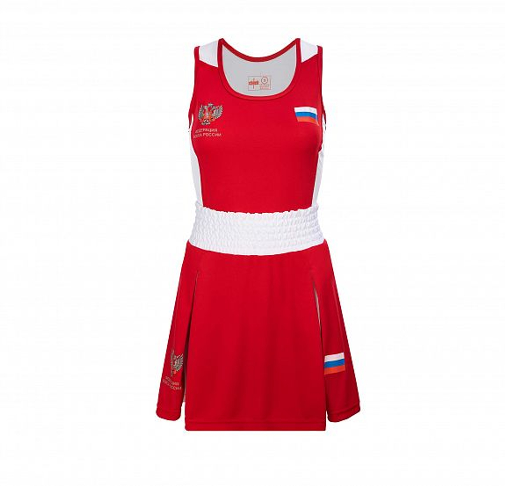 C120 Форма боксерская женская Clinch Fight ФБР (Красный) (уценка)