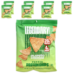 Legendary Foods, протеиновые чипсы, халапеньо и чеддер, 7 пакетиков по 36 г (1,3 унции)