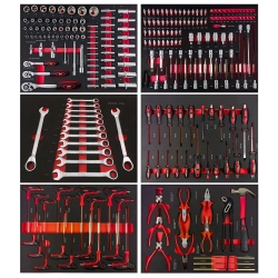 Набор ручных инструментов в стальной тележке ( 250пр. ) FORCEKRAFT-KRAFT ROYAL FK-55314