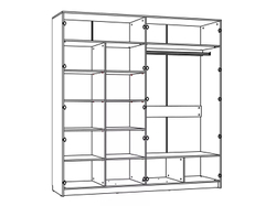 НМ 013.58 Шкаф комбинированный Livorno /дуб бунратти / софт панакота