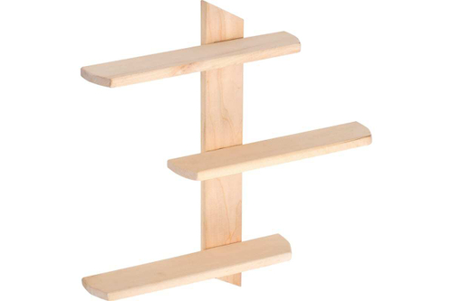 ПОЛКА БАННЫЕ ШТУЧКИ ТРЕХЪЯРУСНАЯ 51Х50Х9СМ 33139