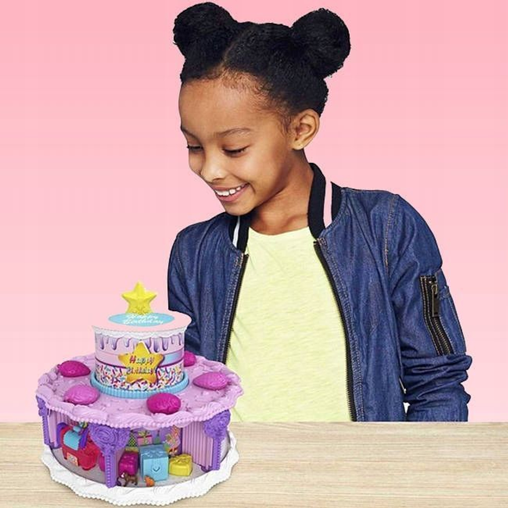 Фигурка Mattel Polly Pocket The Birthday Cake Торт на день рождения GYW06  купить в Москве | Доставка по России.