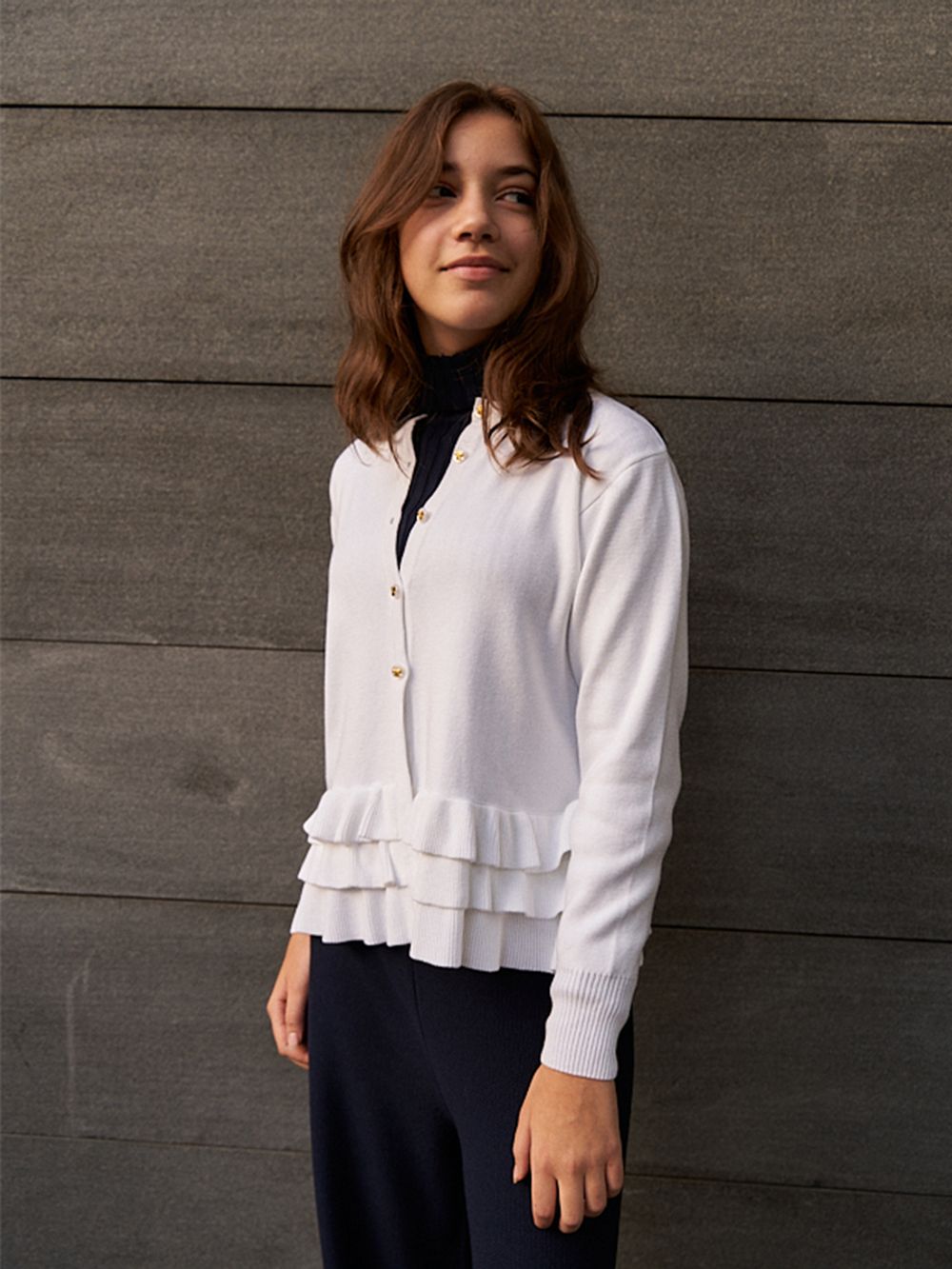 Кардиган белый для девочки арт. АТ509 белый