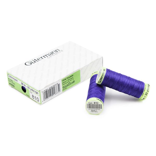 Нитки отделочные Gutermann Top Stitch 30 (30 метров), 5 кат. | 810 яркий василек