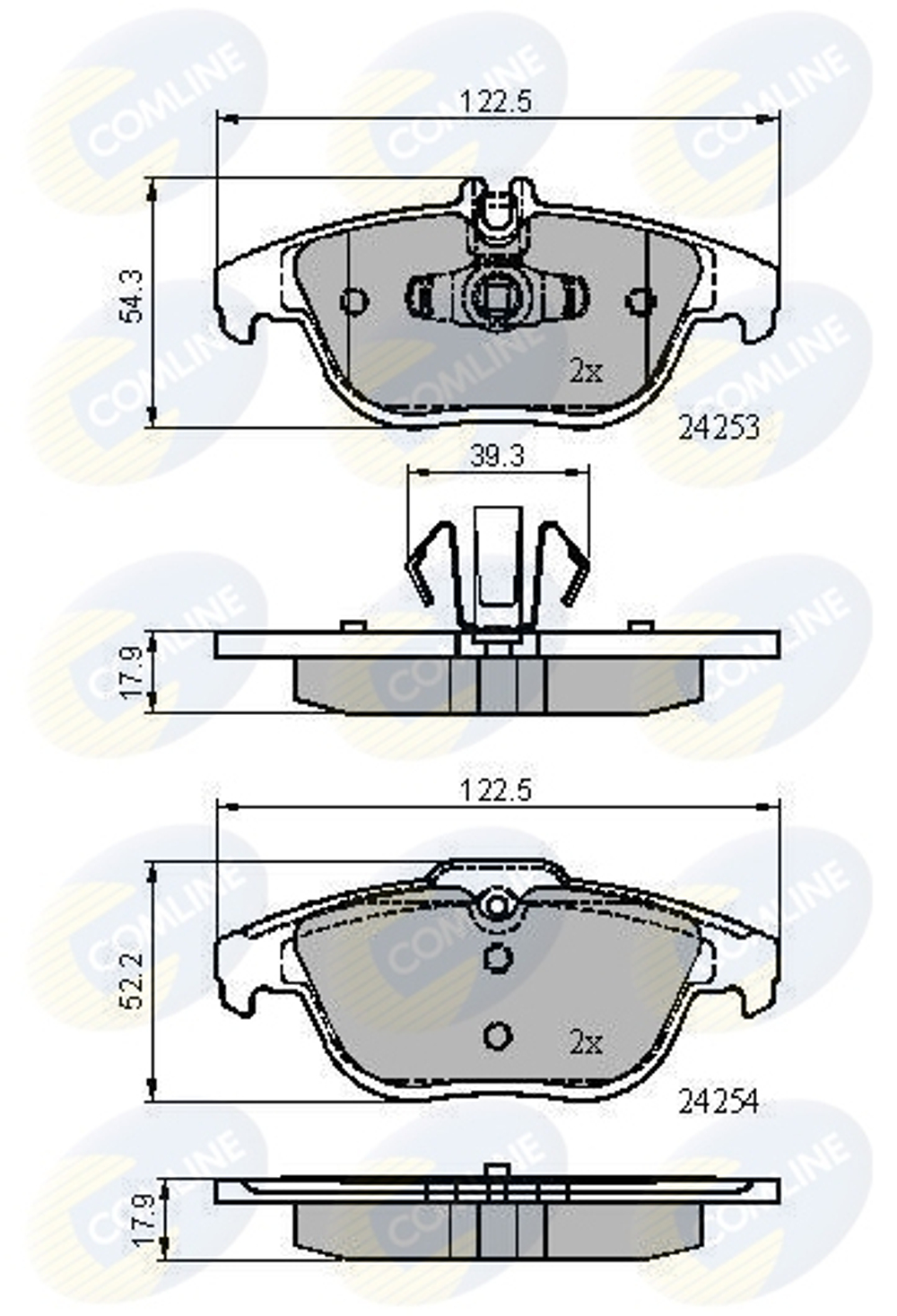 COMLINE - CBP01792-CML - Brake Pad Set, disc brake