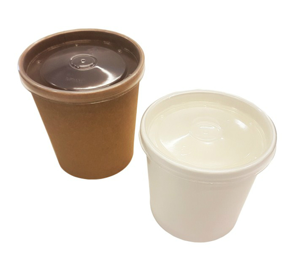 Упаковка для супов 230мл 75х60мм ECO SOUP ЕСONOM 8W (250шт/кор)