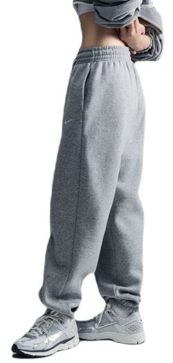 Женские теннисные брюки Nike Sportswear Phoenix Fleece - dark grey heather/sail