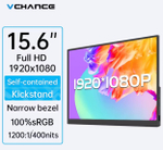 15.6" Портативный монитор VCHANCE FHD (1920x1080) IPS, 60 Гц