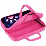 Папка на молнии с ручками BRAUBERG А4, 1 отделение, полиэстер, 80 мм, "Pink lava", 273299