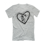 Футболка "Силуэты в сердце"