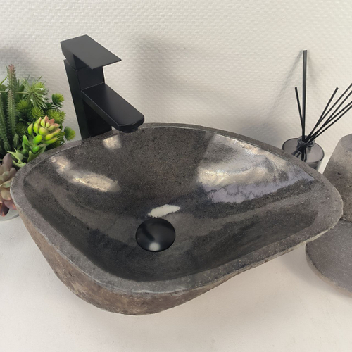 Раковина из речного камня RS-65177 46*32*15 0856