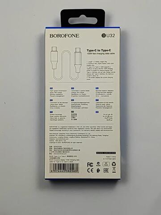 Кабель BOROFONE U32 Type-C/Type-C