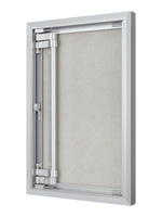 Люк ревизионный D Ceramo Optimum 400х600 скрыт.монтаж петля алюминий EVECS