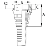 Фитинг DN 06 DKO-S (Г) 14x1.5 6 (накидная гайка)