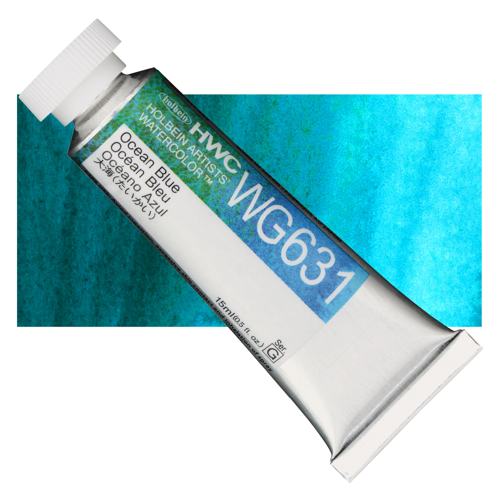 Акварель Holbein 15 мл. WG631 Ocean Blue