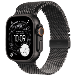 Часы Apple Watch Ultra 3 GPS + Cellular 49mm Black Titanium Case, Milanese Loop (Black Titanium) M