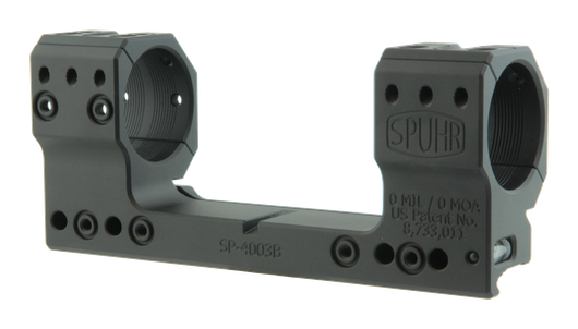 Тактический кронштейн SPUHR D34мм для установки на Picatinny, H38мм, без наклона (SP-4003B) для прицелов BEAST