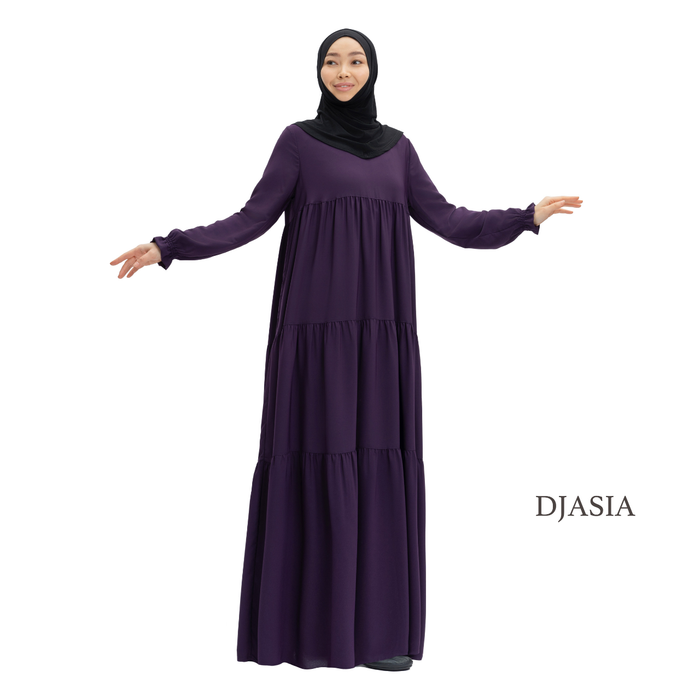 КАСКАДНОЕ ПЛАТЬЕ ИЗ МЕДИНСКОГО ШЕЛКА