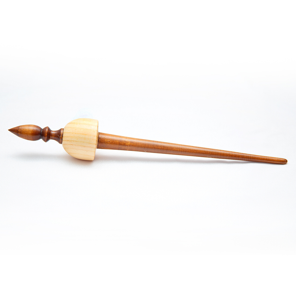 Тибетское опорное веретено из дерева сибирский кедр. Art of Siberia. B27