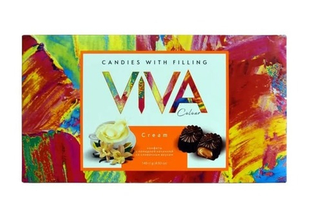 Конфеты "Viva colour" со сливочным вкусом 140г. Спартак