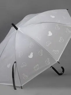 Зонт - трость полуавтоматический, «Funny kitten», 8 спиц, R = 47 см, цвет МИКС