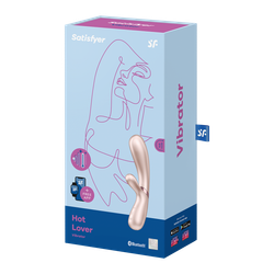 Вибромассажер Satisfyer Hot Lover с возможностью управления через приложение, жемчужный