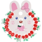 Заколки - крабики для волос детские 10шт «БАМБИ БУМ», Вишенки, 2см/9.5*8см