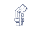 Штуцер FMH45 D06 ORFS 9/16 - BSP 1/8