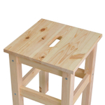 Табурет деревянный Ральф для кухни из массива сосны, с ручкой в крышке