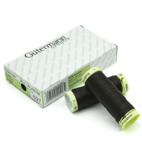 Нитки отделочные Gutermann Top Stitch 30 (30 метров), 5 кат. | 697 венге
