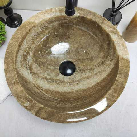 Раковина из оникса Bowl Grey BO-60606 40*40*15