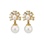 Серьги Dyrberg Kern VERONICA SG CRYSTAL /WHITE PEARL 450109