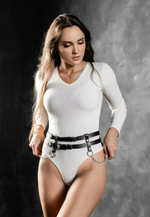 Баска пояс Reya кожа черный L/XL