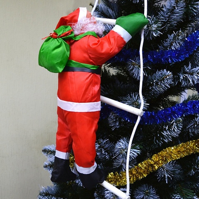 Сувенир "Дед Мороз на лесенке" 50см