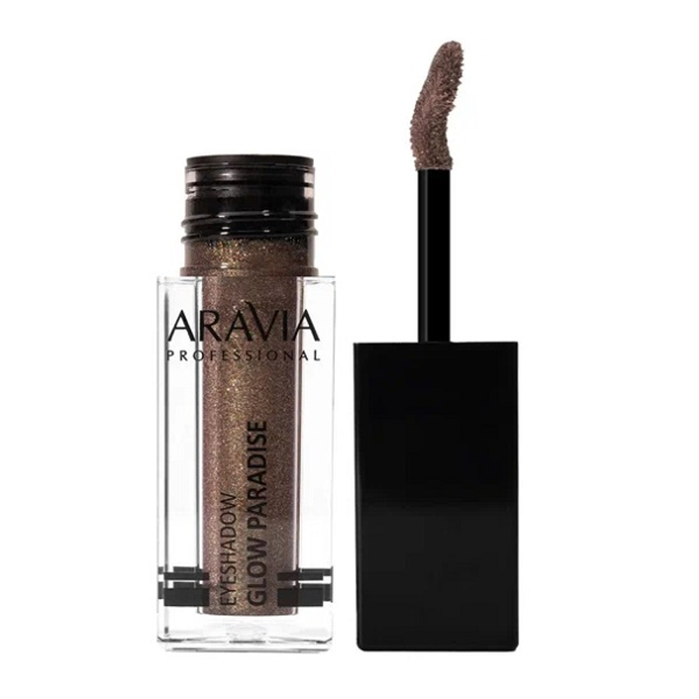 Жидкие сияющие тени для век #05 Тон Золотисто-коричневый дуохром Aravia Professional Glow Paradise Magic Spirit 5мл