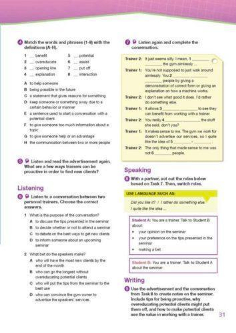 Fitness training. Student's Book (with Digibooks Apps). Учебник c ссылкой на электронное приложение