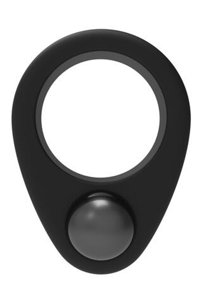 Черное эрекционное кольцо Cockring Single Weight (Цвет: черный)
